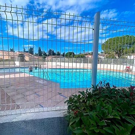 Charmante Maison, Terrasse,parking Domaine Du Pins, Piscine
